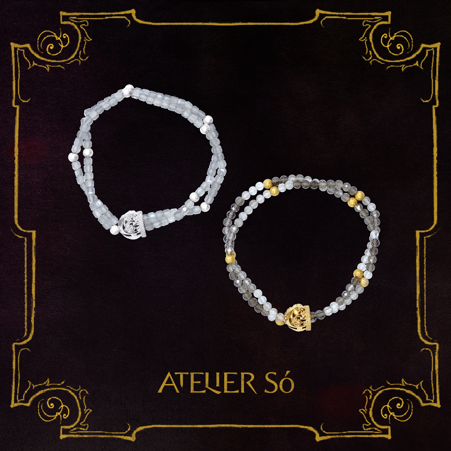 25AW方糖转轮手串金银