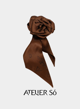 ATELIERSO倪索 24SS 胶囊系列-咖啡棕/鹅黄色花朵发饰