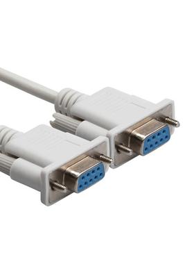 9针串口线RS232COM数据线1.5米DB9母对母9孔对孔直连线