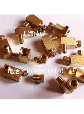 铜内卡弯头 油管直角接头 油压弯头 铜管尼龙管直角接头M5M6M81分