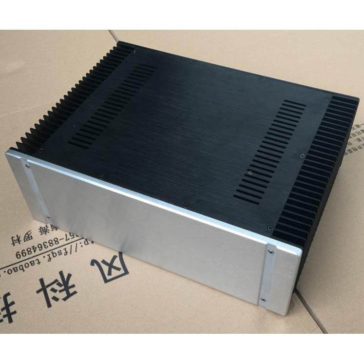 宽430高150深度314 全铝功放机箱 两侧散热的后级机箱（可代开孔
