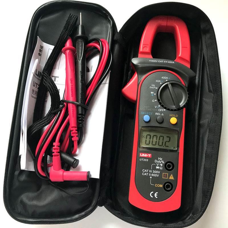 优利德UT203/ UT204A /UT204交直流数字钳形表钳形电流表万用表