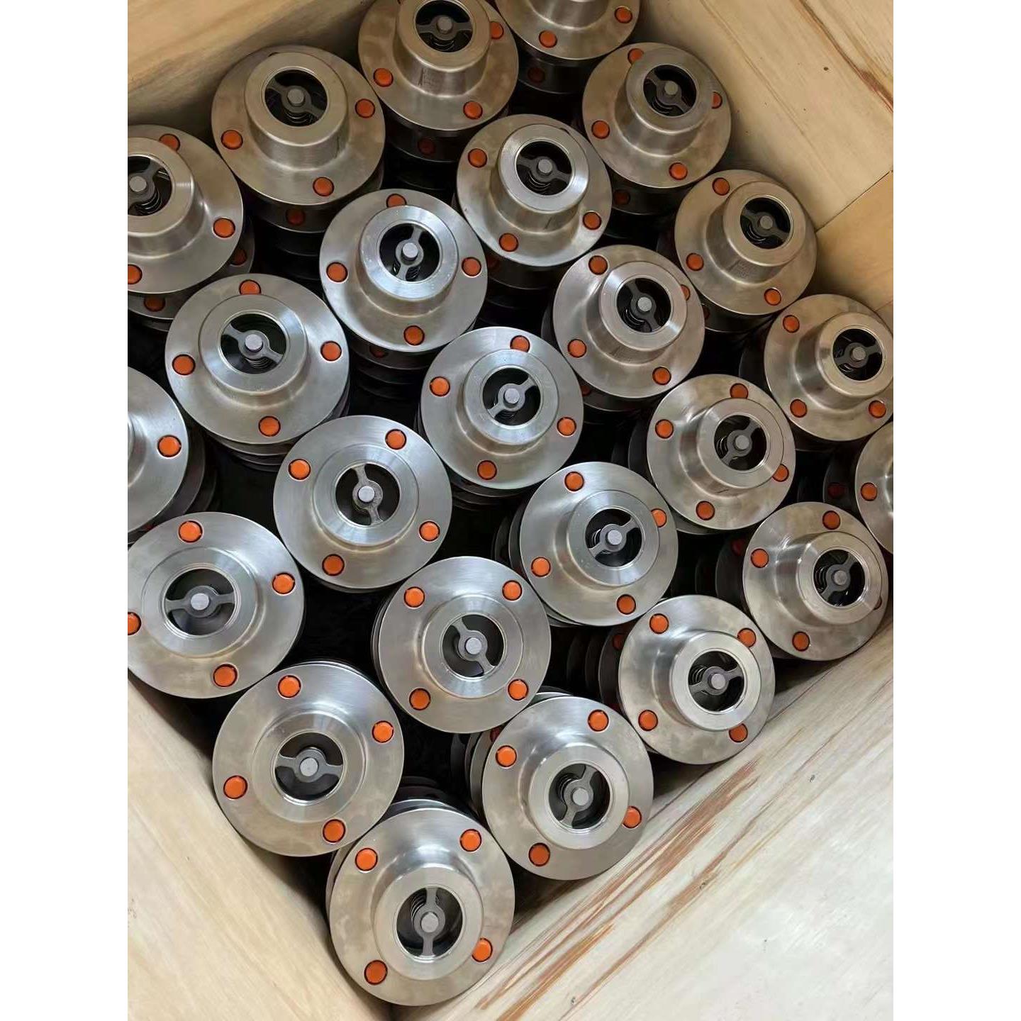 不锈钢304自带法兰止回阀 止逆阀水泵水管单向阀 DN25-DN100