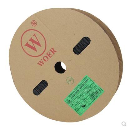 WOER(沃尔)热缩管 环保热缩管 热缩套管 0.5MM 200米/盘 UL认证