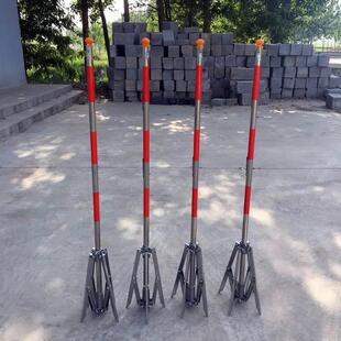 警戒线围栏支架 安全围网杆伞状警示带支柱 隔离栏插地立柱警示柱