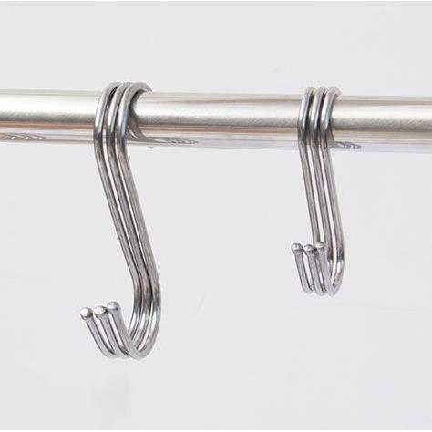 加粗无磁不锈钢s型挂钩s勾晒香肠挂腊肉钩子厨房s钩学生课桌挂钩