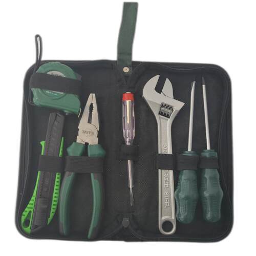 TAYES/台益斯精品家用扳手组套随车工具电工工具箱套装五金工具箱