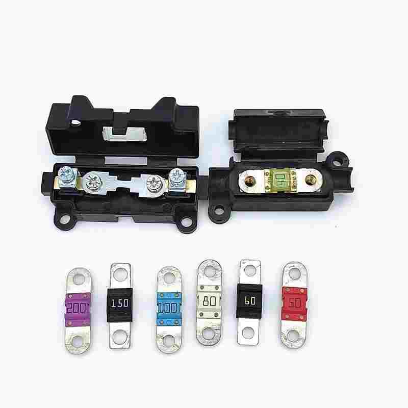 汽车驻车电动空调40A50A60A-100A通用保险丝保险片保险盒改装保险