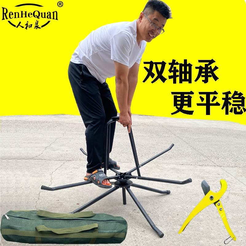 地暖管放管器PE盘管支架双轴承单轴承加厚加固可配收纳包放管工具