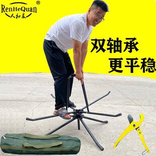 地暖管放管器PE盘管支架双轴承单轴承加厚加固可配收纳包放管工具