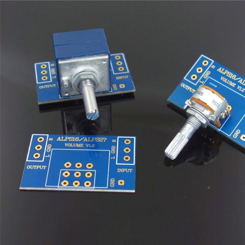 【清风工作室】兼容ALPS16型 27型 双面屏蔽万能电位器板