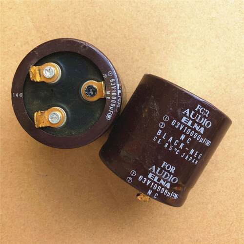 ELNA日本千叶原厂FOR AUDIO 10000uF63V镀金脚音频电解电容