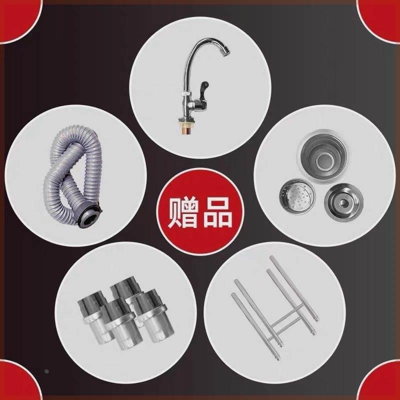 304商用加厚不锈钢水槽水池双槽消毒池洗菜盆洗手池洗碗盆单位用