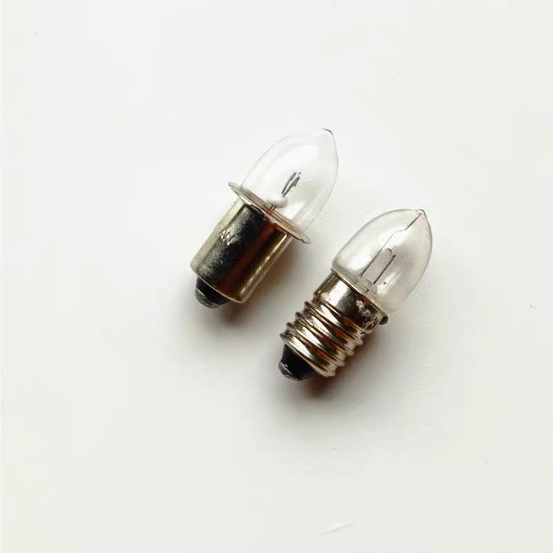 B9E10手电应急灯珠小灯泡3.6V0.85A6V8V4V底座卡口螺口集光暖灯珠