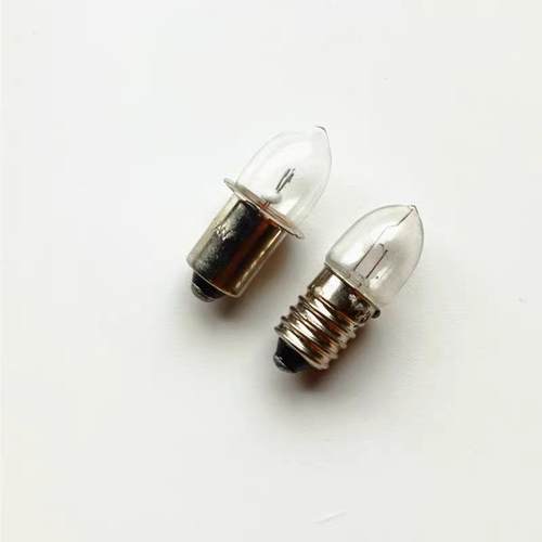 B9E10手电应急灯珠小灯泡3.6V0.85A6V8V4V底座卡口螺口集光暖灯珠