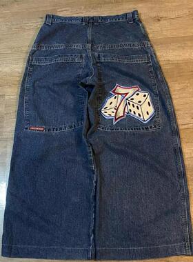 Jnco Baggy Jeans Hip Hop Rock Embroidery Pattern Men Women 2