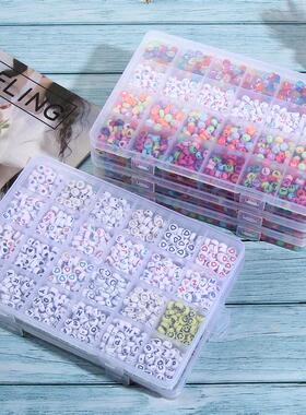 Glass Seed Letter Beads Set Box For Bracelet Jewelry Making