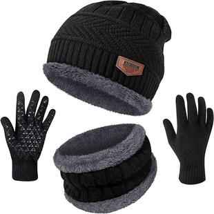Winter Men Women Thick Beanie Hat Knitted Hat Winter Cap