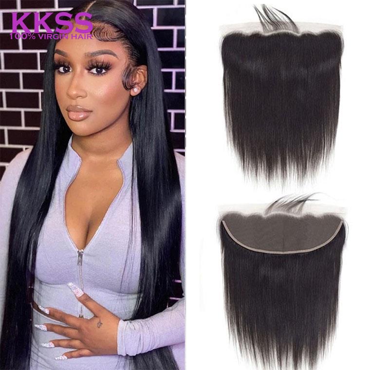 10A Full handmade 13*4 lace frontal closure human hair