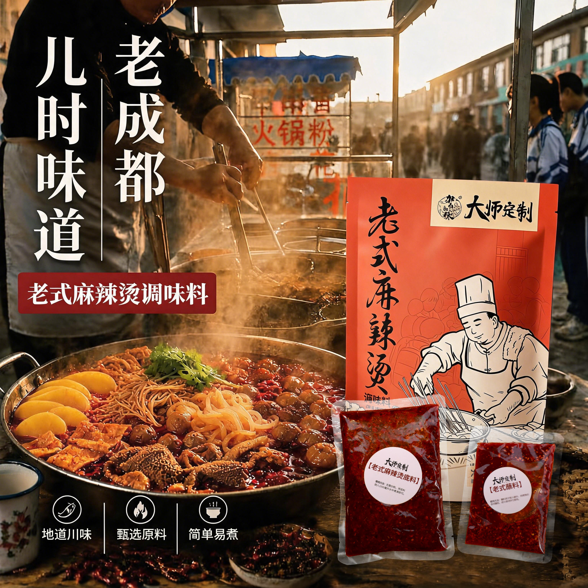 正宗成都老式麻辣烫调味料