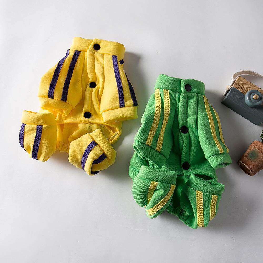 秋冬季狗狗中小型犬韩版休闲外出运动风四脚卫衣猫咪保暖宠物衣服