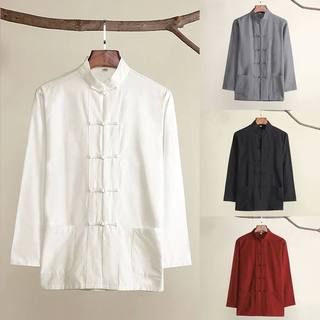 Umorden Cotton Traditional Chinese Tang Suit Top Clothes Men