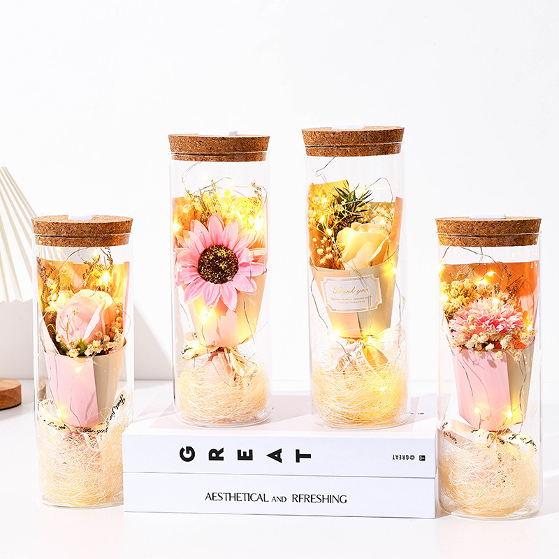 花束满天星干花摆件生日礼物女友