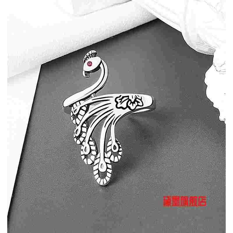 导线器织毛衣女食指环戒指个性创意顶针饰品哑光手指戒做旧女女款