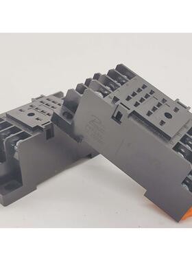 Ruiye瑞烨PYF14A导轨式继电器大宽底座PYF14A-E小14脚扁插脚座MY4