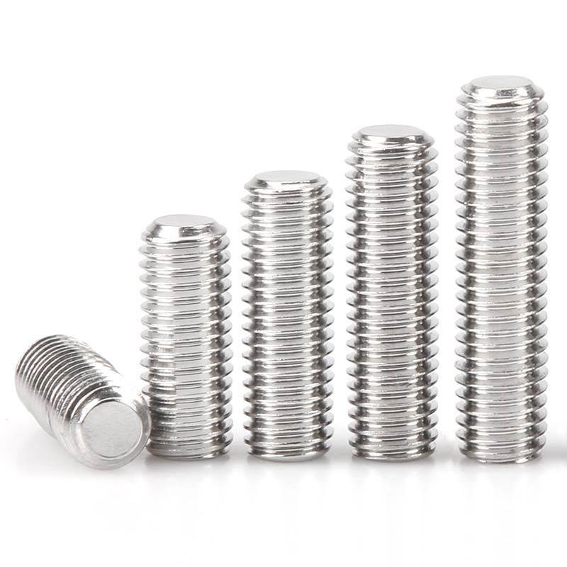 316不锈钢平端紧定螺丝GB77无头内六角机米止付M3M4M568M10M12M16