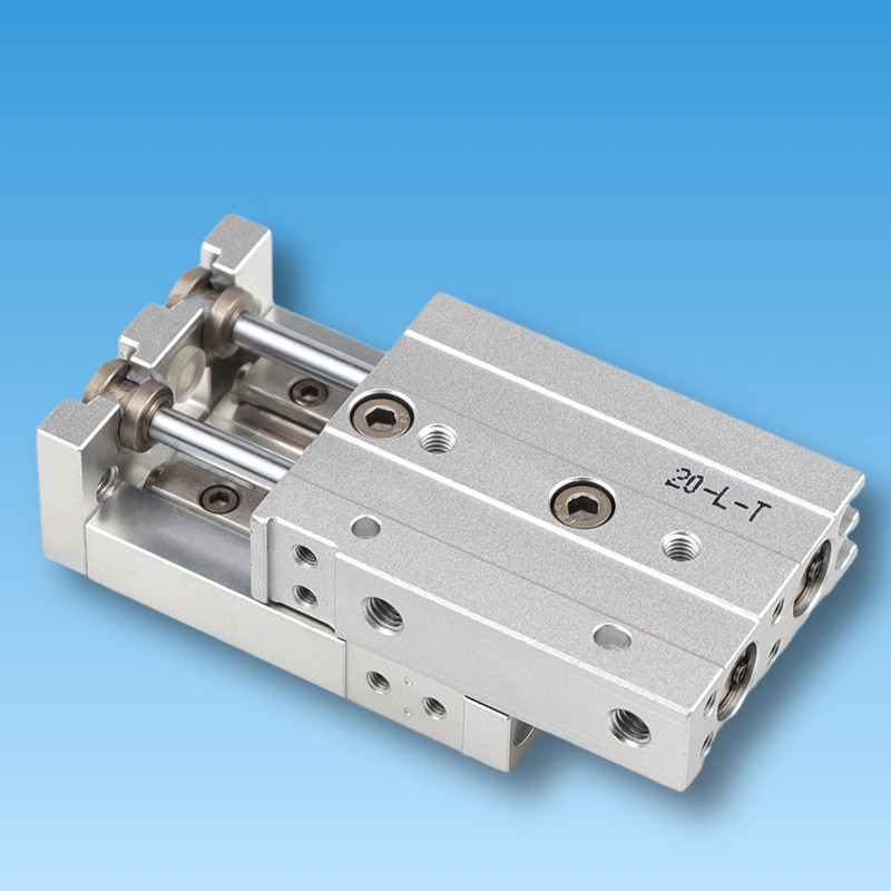 亚德客精密滑台气缸hlsl hls6/8/12/16x10x20x30x40x50x75x100s