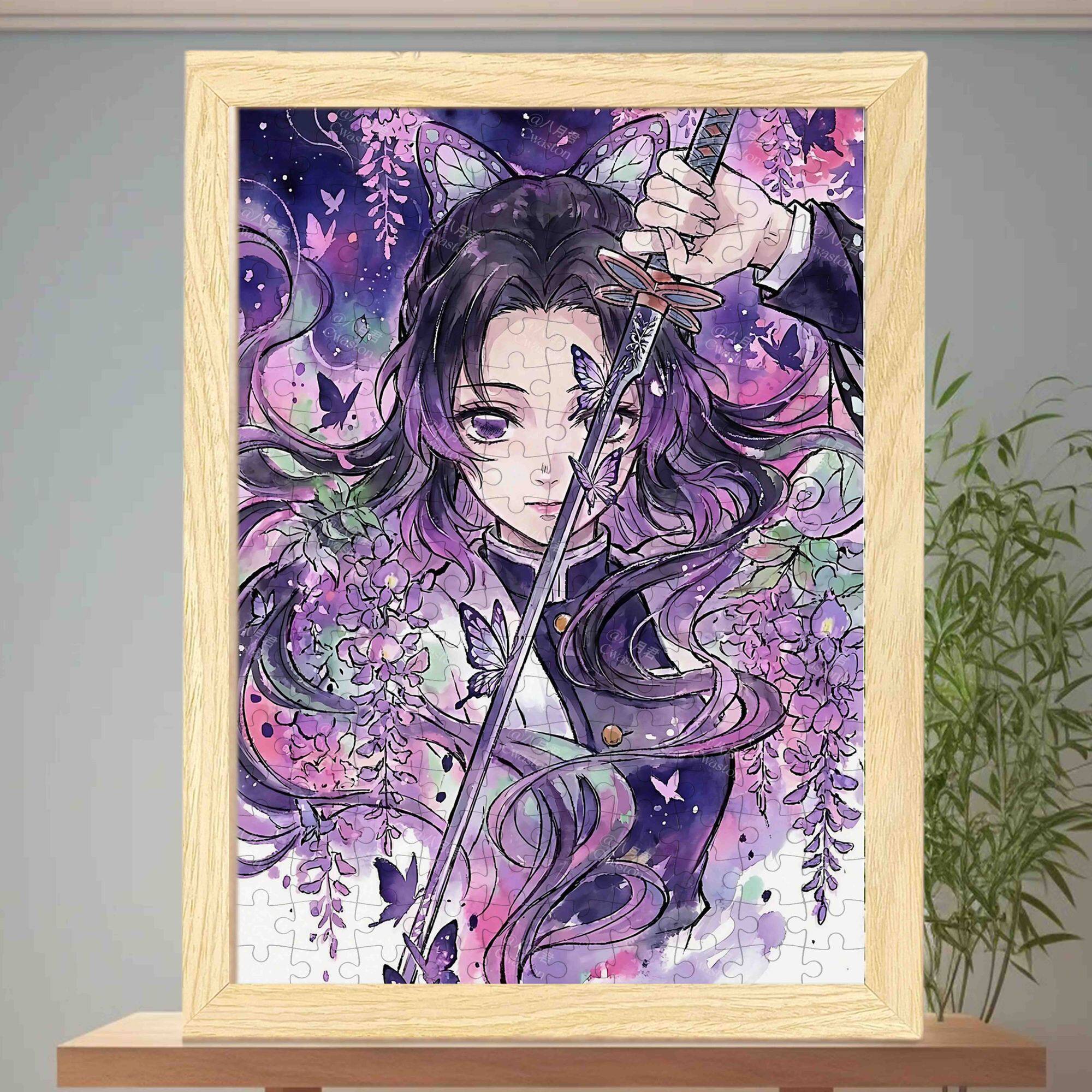 鬼灭之刃蝴蝶忍拼图木质1000片创意益智玩具儿童朋友闺蜜生日礼物图片