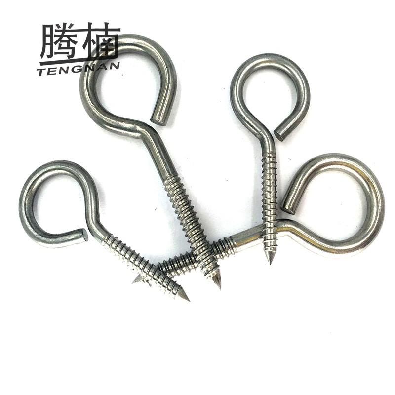 腾楠羊眼自攻螺丝钉M3M4M5不锈钢304吊环自攻螺丝带圈手拧螺丝