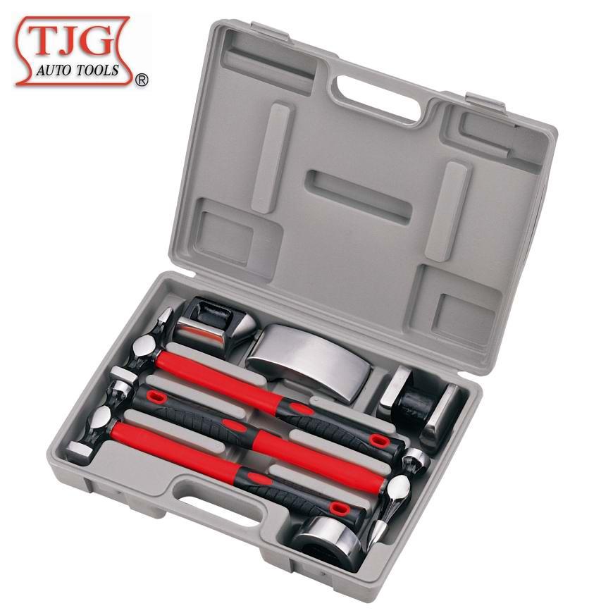 台湾TJG-D1009    7件套板金工具组（锻造镜面抛光） 钣金工具组