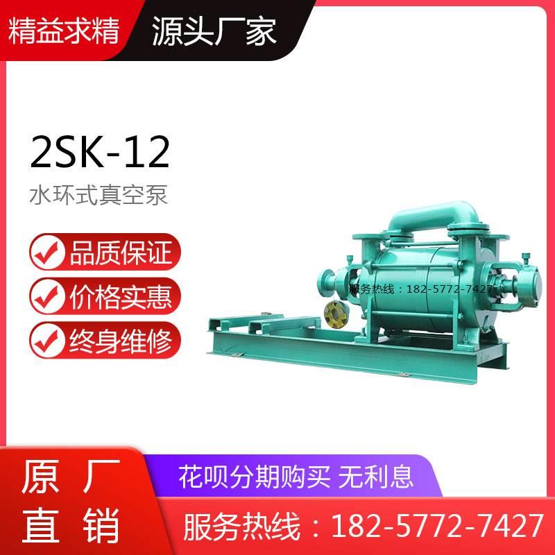2SK-1.5型双级水环真空泵 2SK-3型水循环抽气泵 分体式真空负压泵