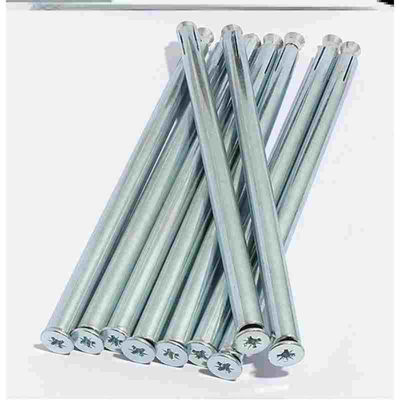 沉头平头十字膨胀螺丝内膨胀平顶机丝6 8mm国标内爆M6M8隐形加长