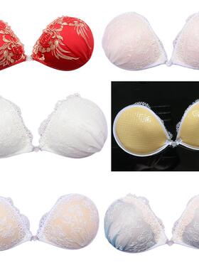 Embroiy Free Bra婚纱胸贴自粘硅刺绣蕾丝硅胶隐形文胸