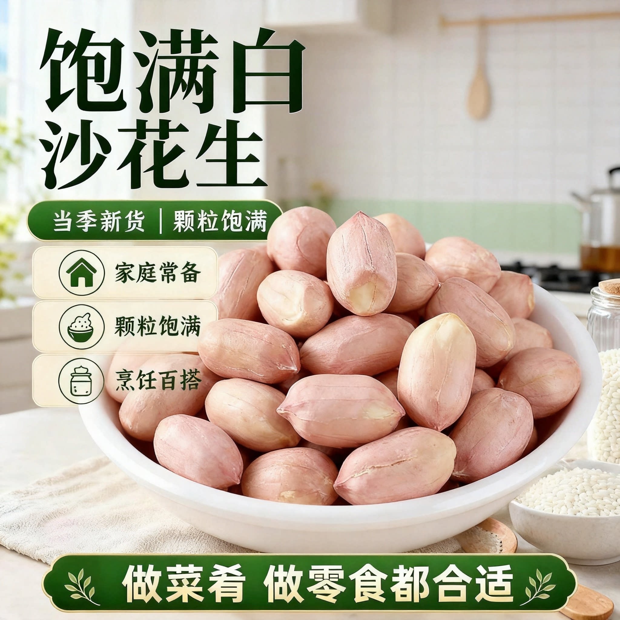 2026新货正宗大颗粒新货白沙生花生新花生米农家自产精选圆粒新鲜