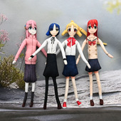 孤独摇滚老鼠干公仔手脚铁丝骨架可活动摆造型毛绒玩偶动漫周边