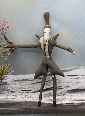 第五人格监管杰克无白边老鼠干公仔手脚身体铁丝骨架活动毛绒玩偶