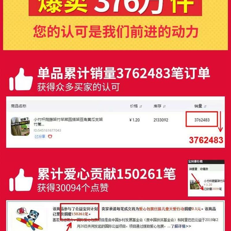 小竹杆蔬菜爬藤支架竹杆架种菜园搭架竹竿豆角R篱笆栅栏彩旗细竹