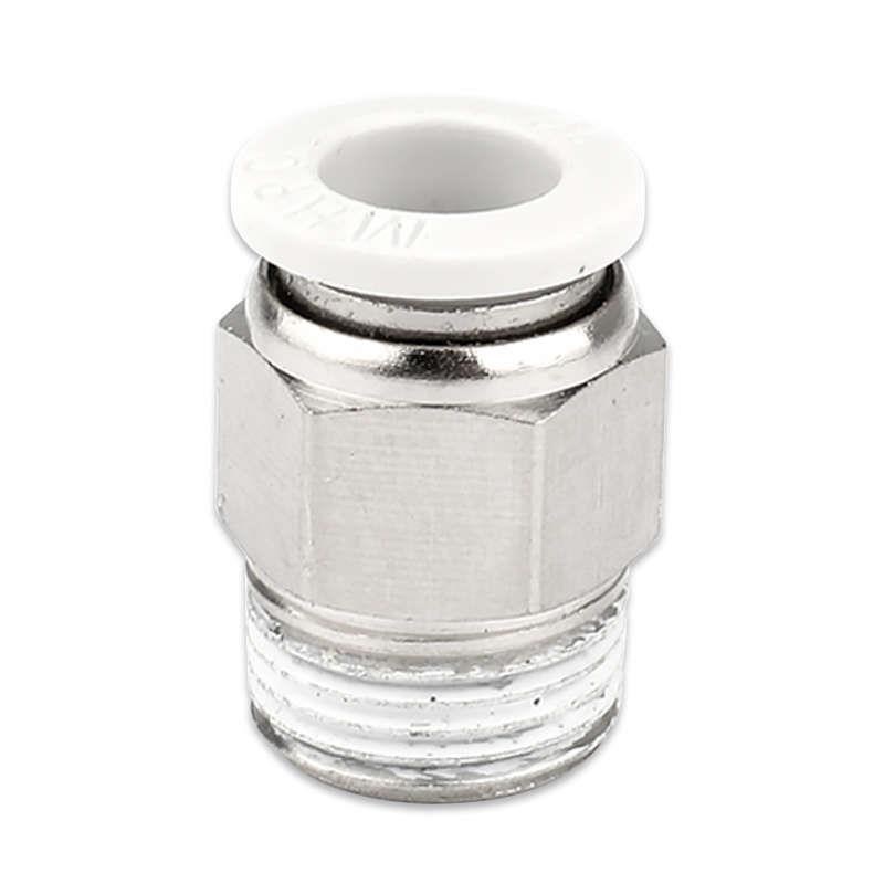 气动接头快插外螺纹PC4-M5/s6-01/8-02/10-03/12-04气管咀直通接