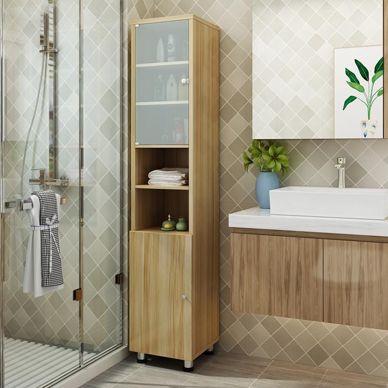 浴室收纳柜卫生间置物架洗手间B洗漱台厕所马桶边柜侧简约订做