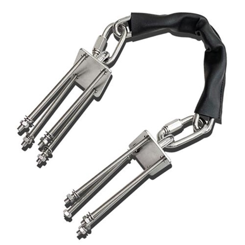 安全防倒链 商场大门酒店门地x弹簧玻璃门防坠掉落304不锈钢防倒