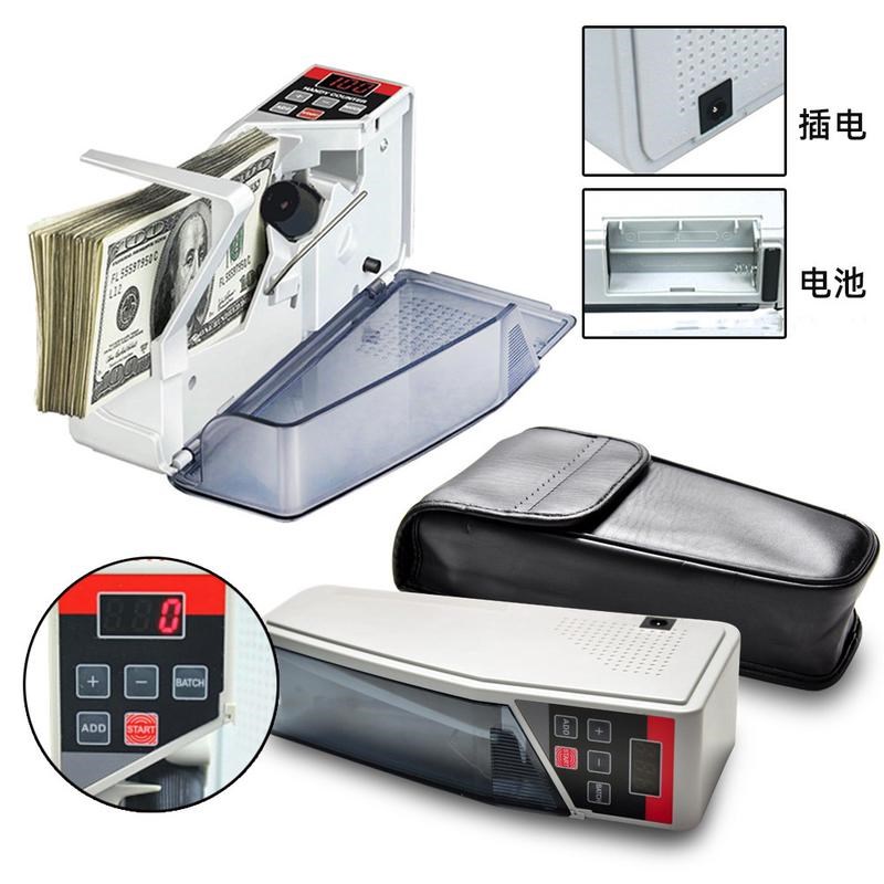V30V40外币点钞机手持家用小型便携式新款多国货币点W数机插电电