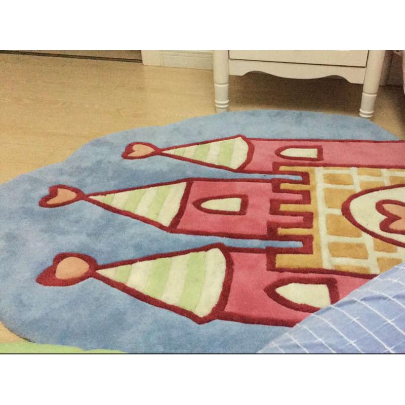 地毯手工地毯腈纶客厅q定茶几卡通儿童床边幼儿园城堡卧室幼儿园