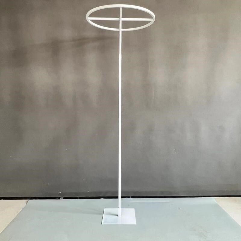 新款婚庆道具线帘圆环吊环架子圆形D铁艺拱门路引珠帘装饰立杆伸
