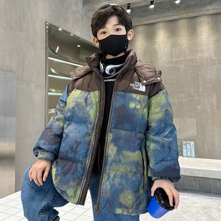 男童加厚羽绒服秋冬n季n2024新款儿童冬装中长款痞帅洋气炸街外套