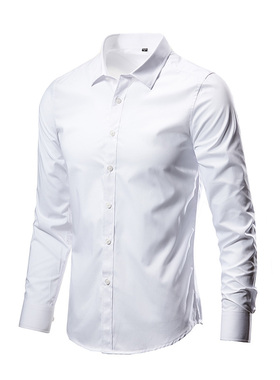Men's Casual Shirts Slim Fit Dress Shirt for Men 男大码衬衫