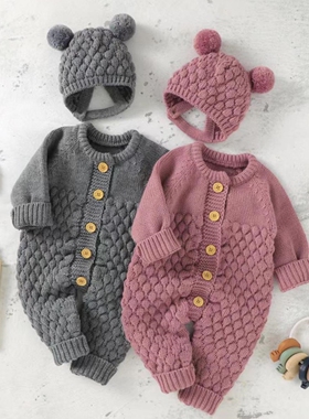 Baby boy girl Clothes New born for Winter Rompers Newborn 新